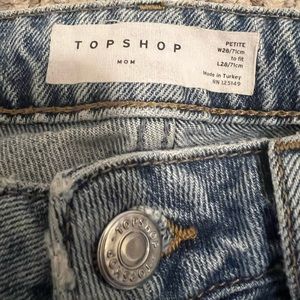 TopShop Mom jeans ripped